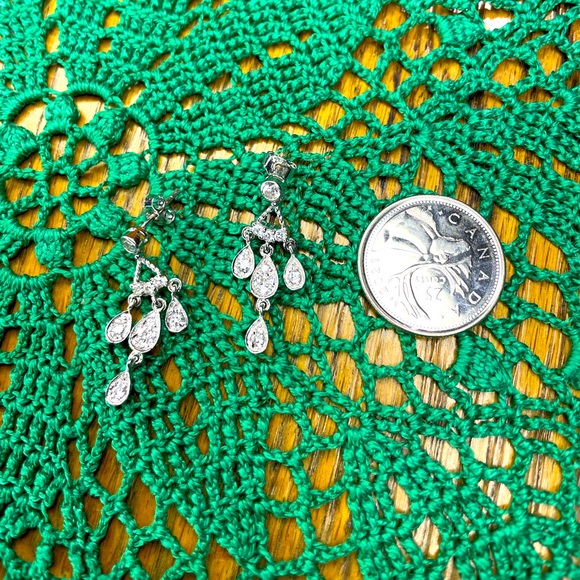 925 Silver Dangling Earrings - Picture 2 of 8